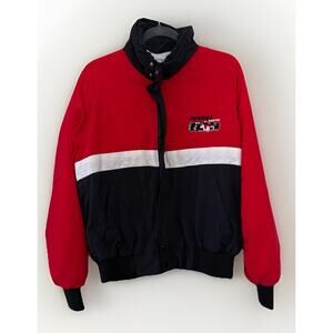 Vintage Penske Promotional Racing Jacket Mens Lg Red NASCAR Racing 90s